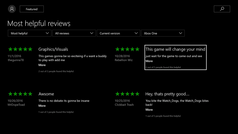 Illustration for article titled Pre-Order Loophole Allows Bogus User Ratings And Reviews To Proliferate On Xbox One And PS4 Stores